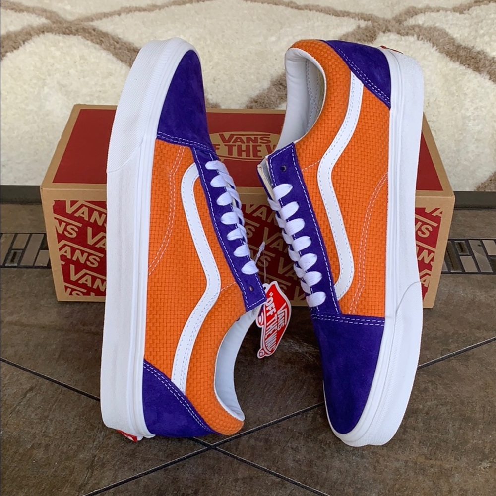 VANS OLD SKOOL P&C Bl/Apricot Buff - Picture 12 of 16